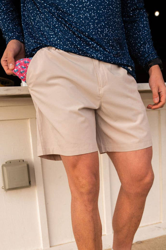 Everyday Short - Light Khaki - American Flag Pockets: Light Khaki / Large