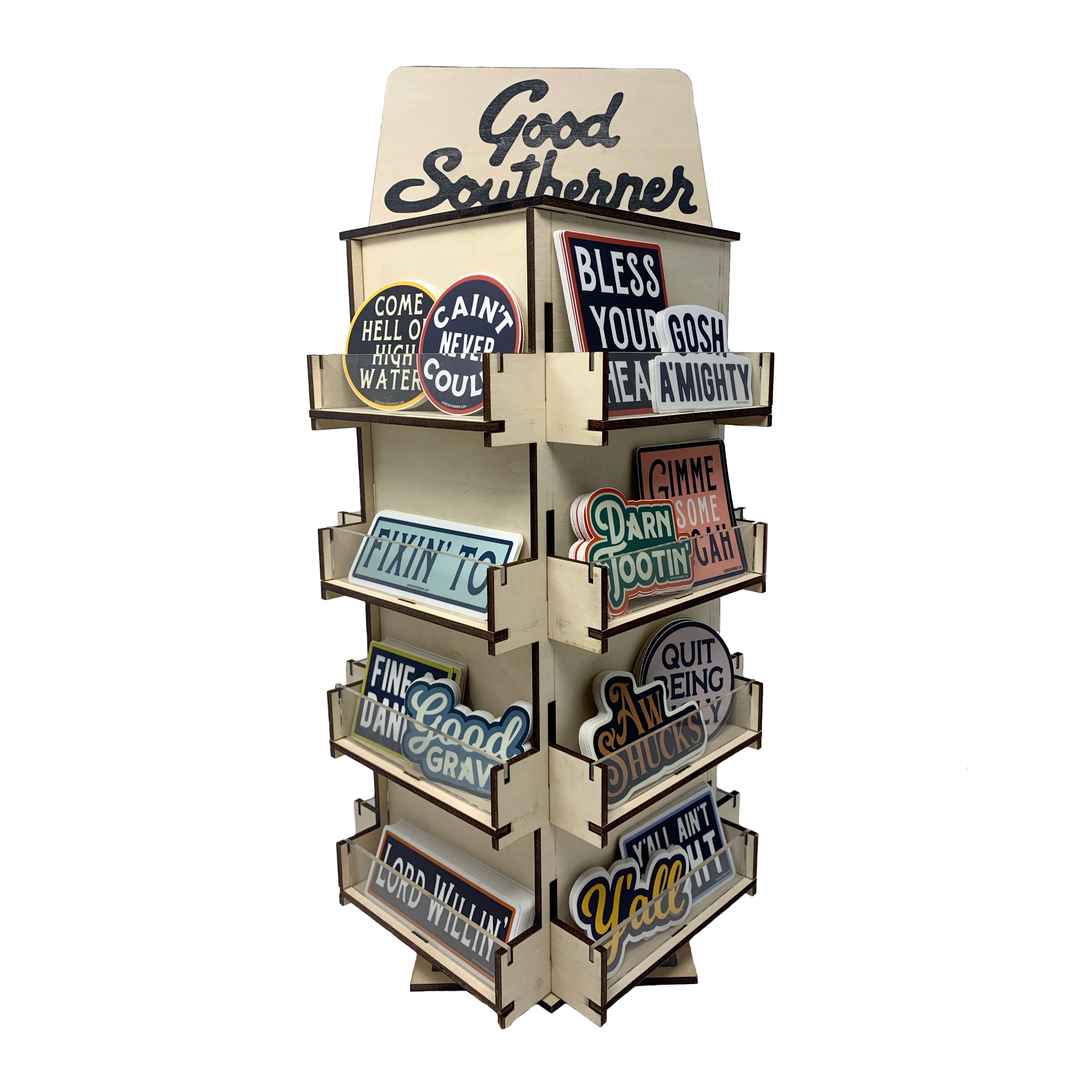 Rotating Sticker Stand Display Rack – Archer and Gunn Mercantile