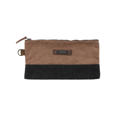 Neelum Zipper Pouch Bag -Waxed Canvas Bag: Large
