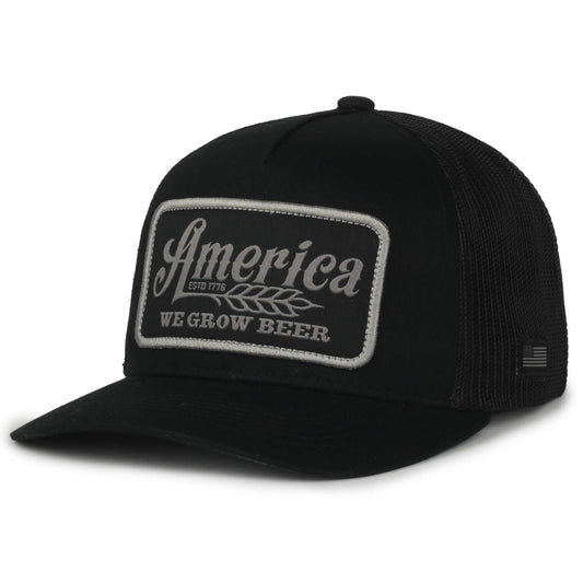 We Grow Beer Hat-Black
