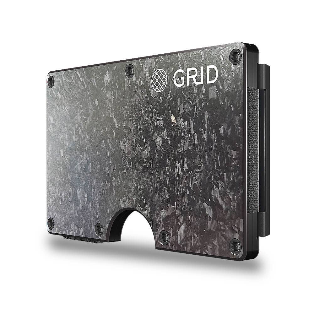 Grid Wallet // Forged Carbon: Carbon / Carbon / 3.38"L x 2.12"W x 0.23"H
