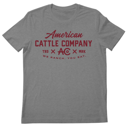 We Ranch You Eat Tee-Heather Gray: XL