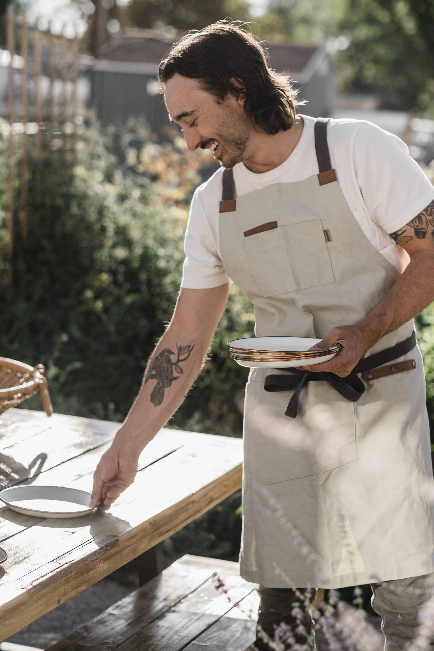 Chef Grilling Apron: Stone