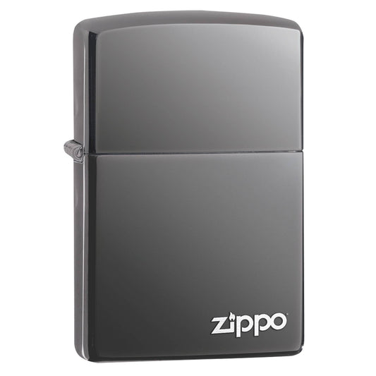 Zippo Regular Black Ice w/ Zippo Logo Wind Proof Lighter