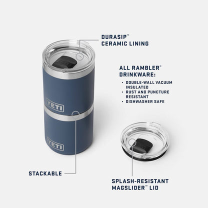 RAMBLER®
10 OZ STACKABLE LOWBALL
WITH DURASIP™ CERAMIC LINING