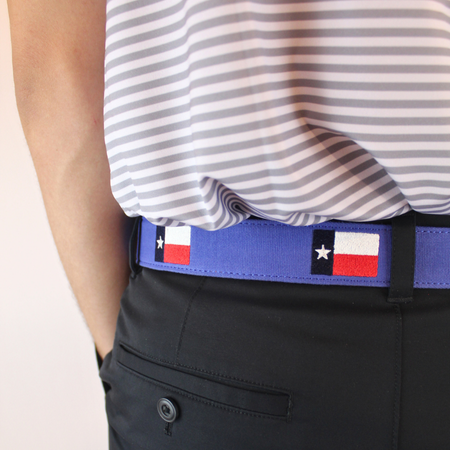 The Lone Star Embroidered Belt: 34