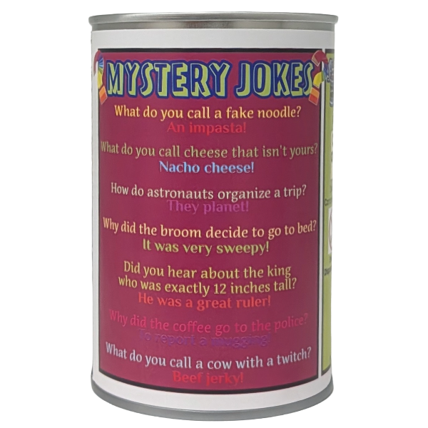 Canned Mystery | Unknown Random Plush w/Jokes | Fun Surprise: Pop Top Lid