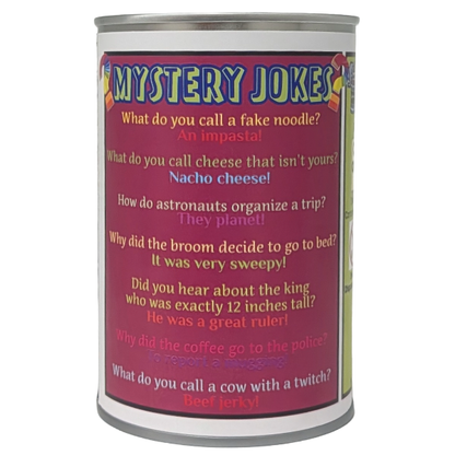 Canned Mystery | Unknown Random Plush w/Jokes | Fun Surprise: Pop Top Lid