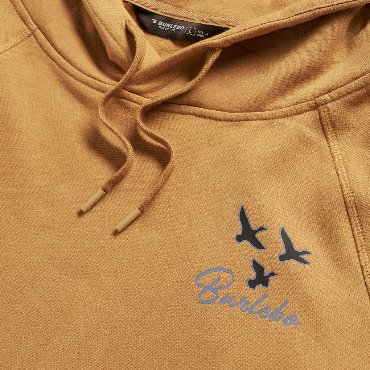 Fleece Hoodie - Duck and Dog- Light Brown