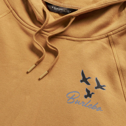 Fleece Hoodie - Duck and Dog- Light Brown