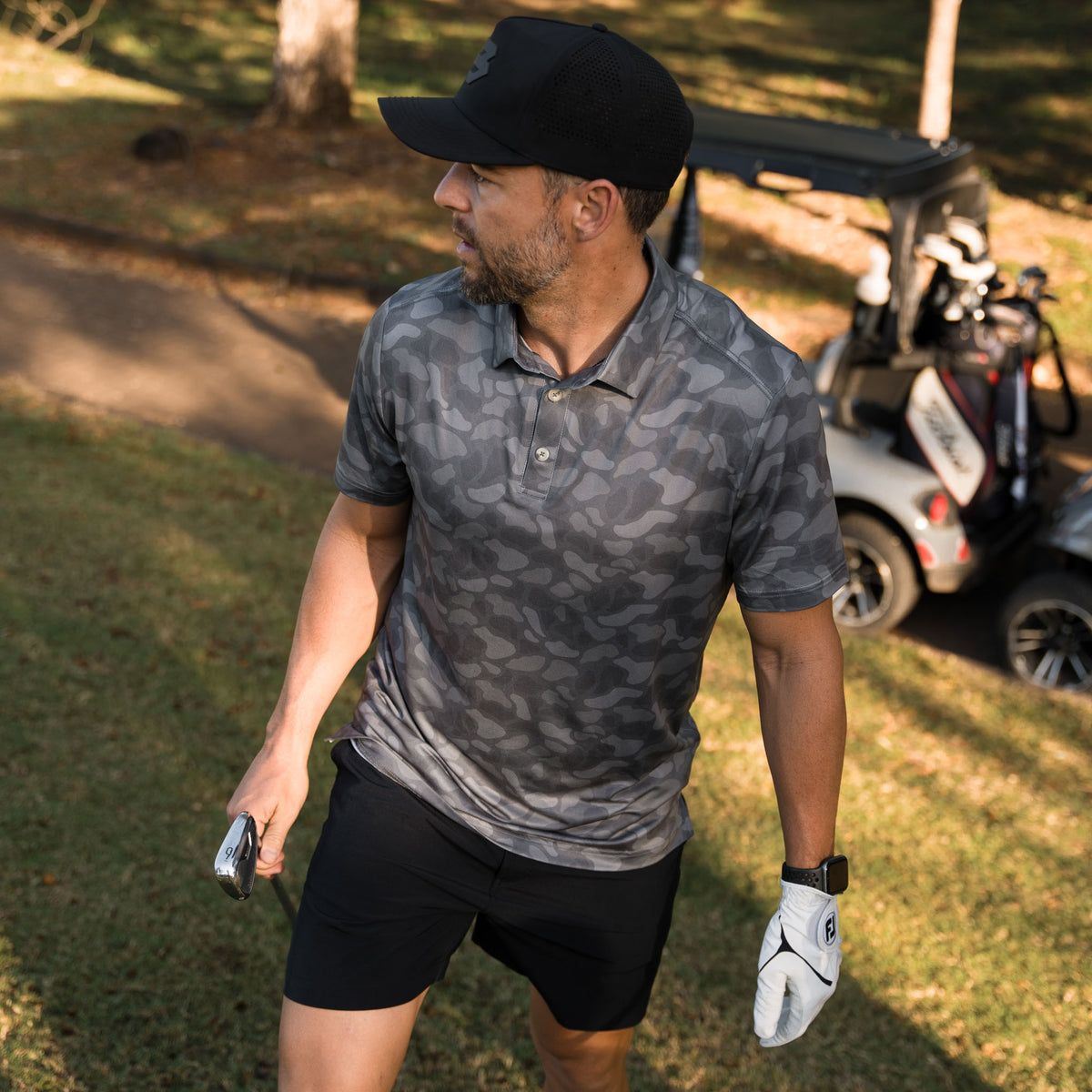 Performance Polo - Stone Camo