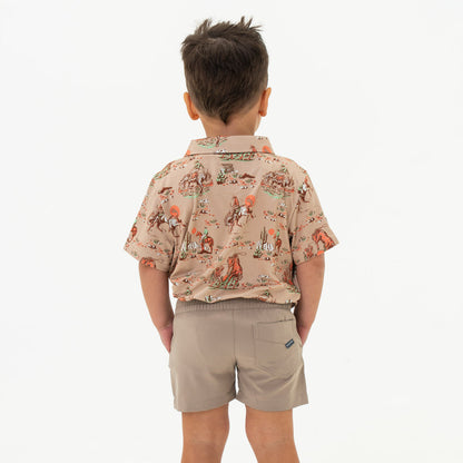 Youth-Performance Polo-Cowboy Up Khakis