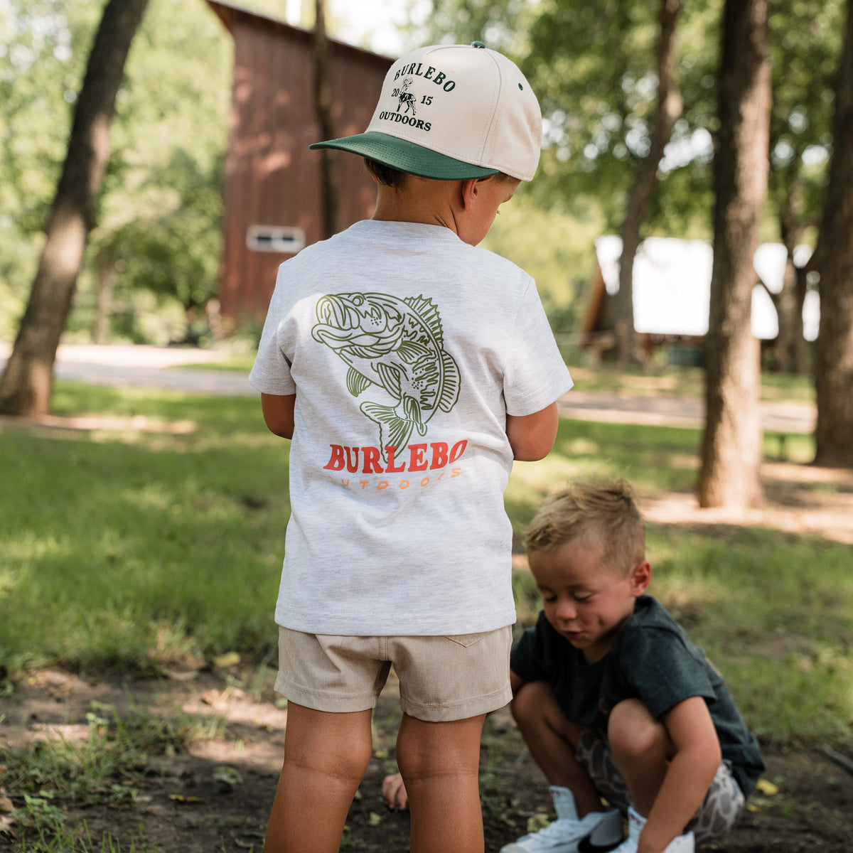 Youth Short Sleeve Tee - Fish Wild - Ash Grey