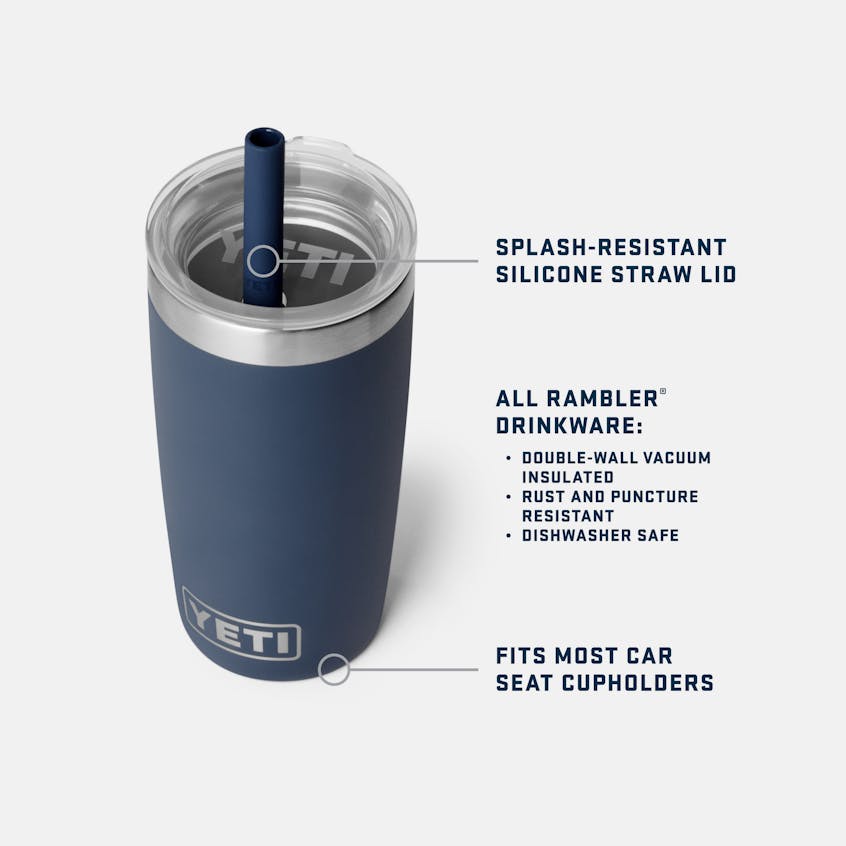 RAMBLER® JR. 10 OZ TUMBLER WITH SILICONE STRAW LID