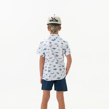 Youth-Performance Button Up-Lake Weekend