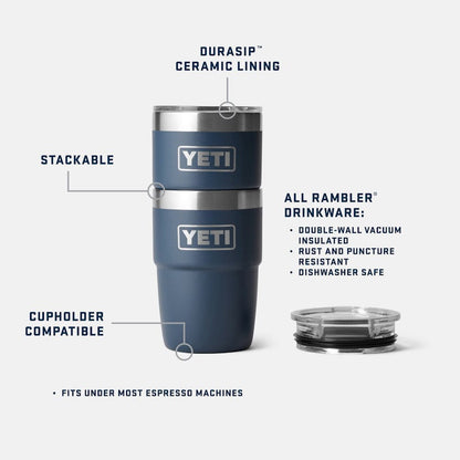 YETI Rambler 8 oz Stackable Cup w DURASIP CERAMIC Lining