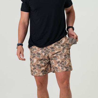 Athletic Short - Pintail Camo - Grey Liner