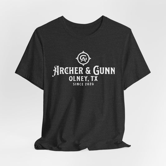 Rustic A&G branded Tee - Heather Black