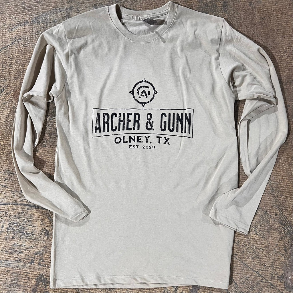 Archer & Gunn rustic heather cream Long sleeve Tee