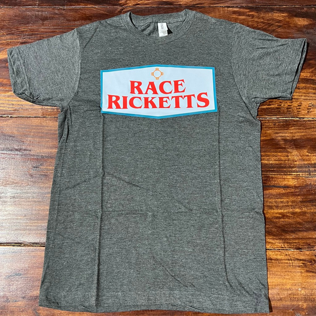 Race Ricketts Gray Logo Tee
