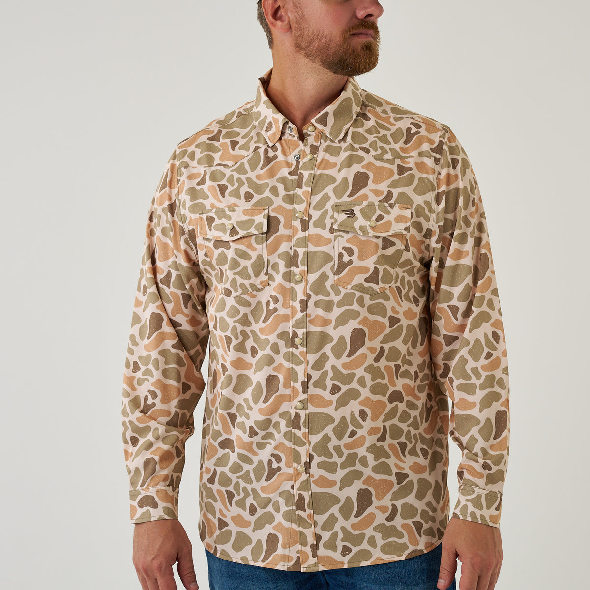 Long Sleeve Performance Western Shirt-Venado Camo