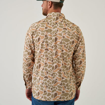 Long Sleeve Performance Western Shirt-Venado Camo
