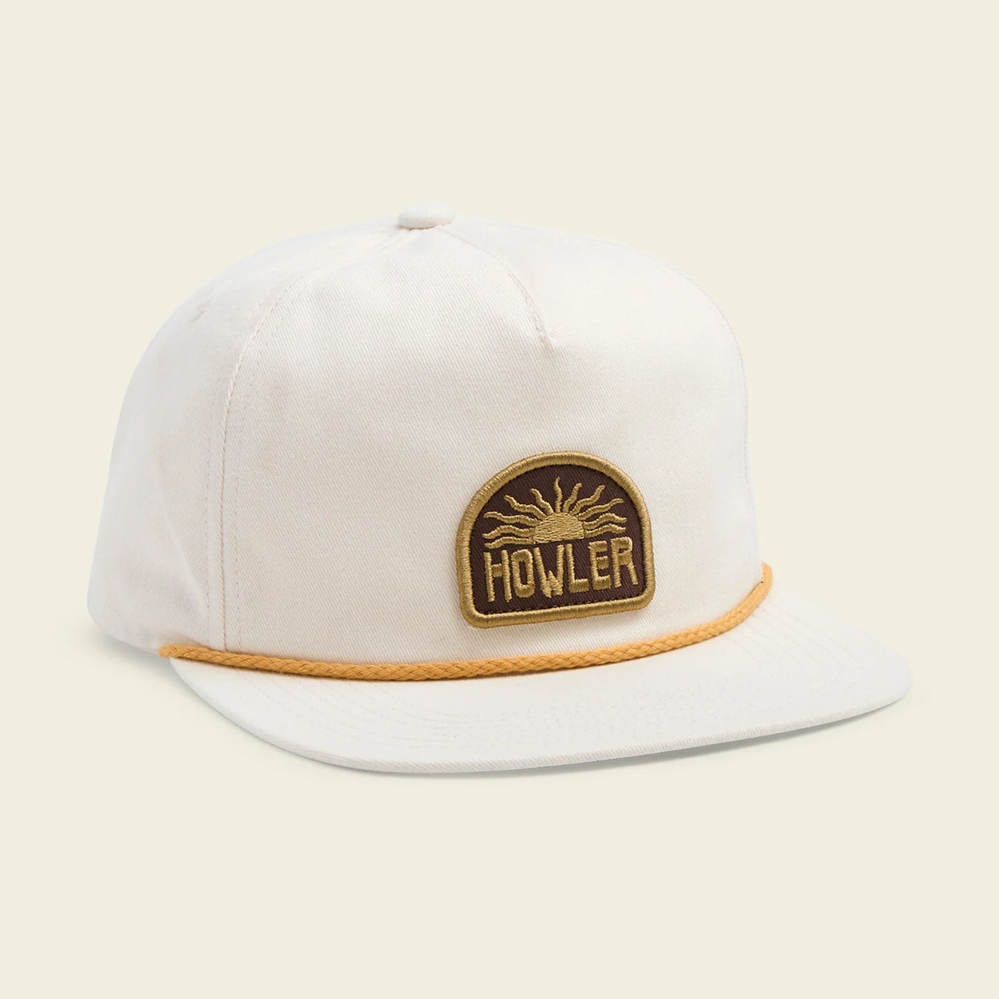 Unstructured Snapback Hats: El Sol Snapback: White