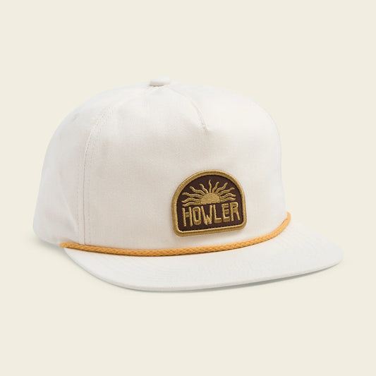 Unstructured Snapback Hats: El Sol Snapback: White