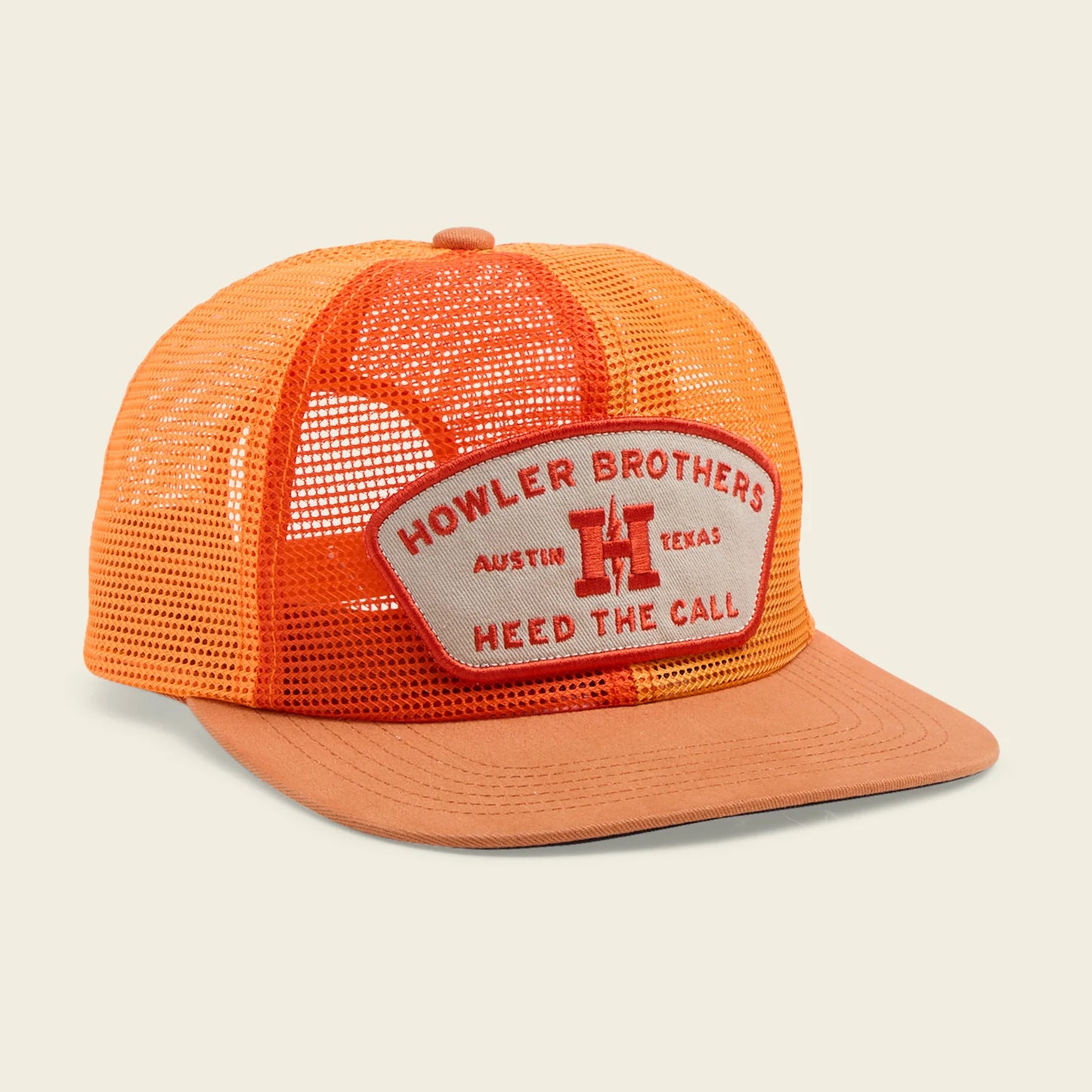 Unstructured Snapback Hats: Feedstore: Multi Orange