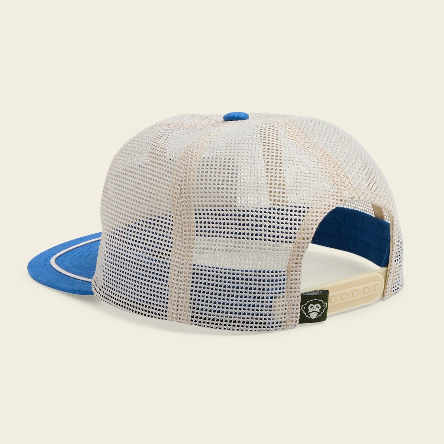 Unstructured Snapback Hats: Osprey Prey Feedstore Snapback: Stone/Blue