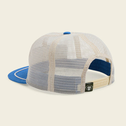 Unstructured Snapback Hats: Osprey Prey Feedstore Snapback: Stone/Blue