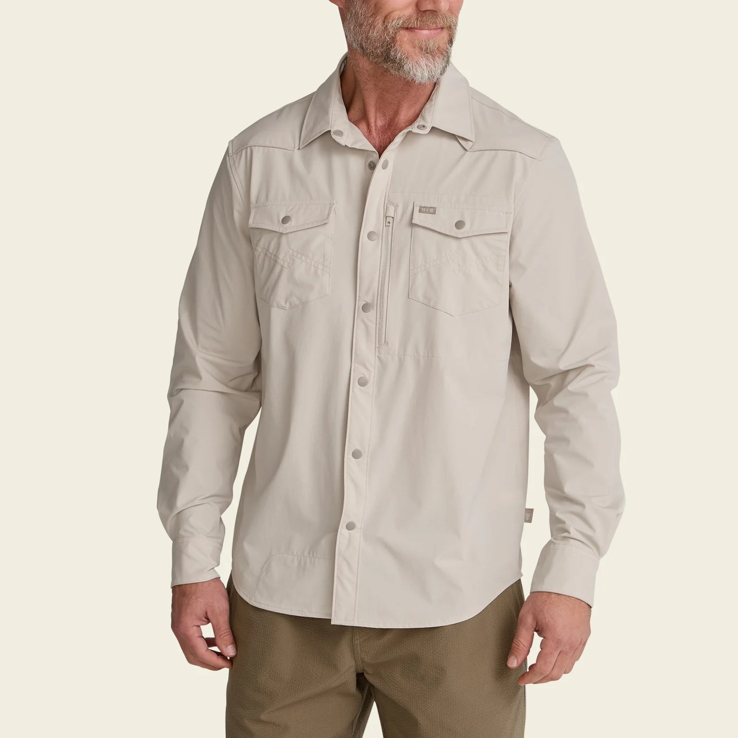 Emerger Tech Longsleeve : Chalk