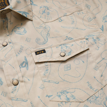 H Bar B Snapshirt: Sea Rodeo: Sand