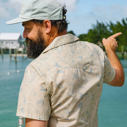 H Bar B Snapshirt: Sea Rodeo: Sand