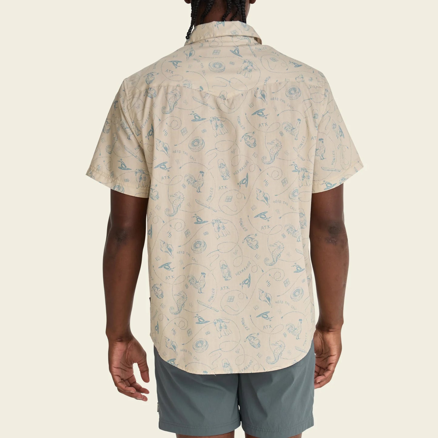 H Bar B Snapshirt: Sea Rodeo: Sand