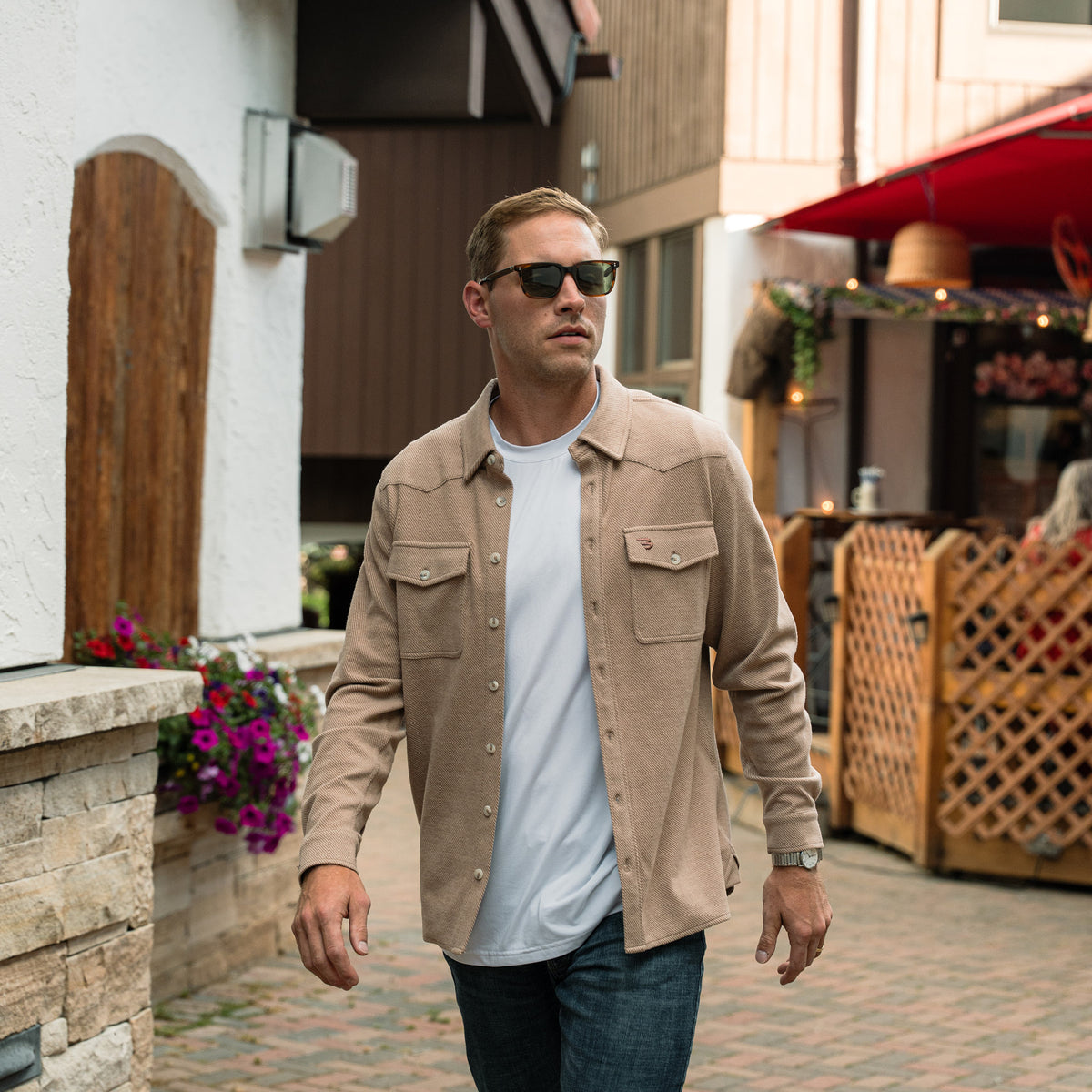 Long Sleeve - Austin Shirt - Khaki