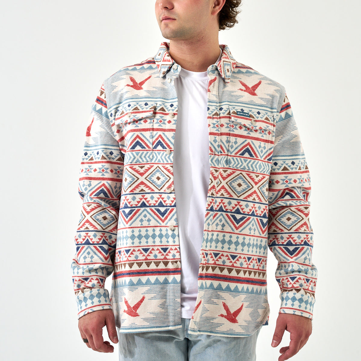 Vintage Heavyweight Flannel - Flying Duck Aztec