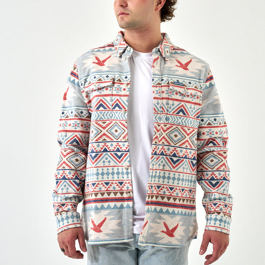 Vintage Heavyweight Flannel - Flying Duck Aztec