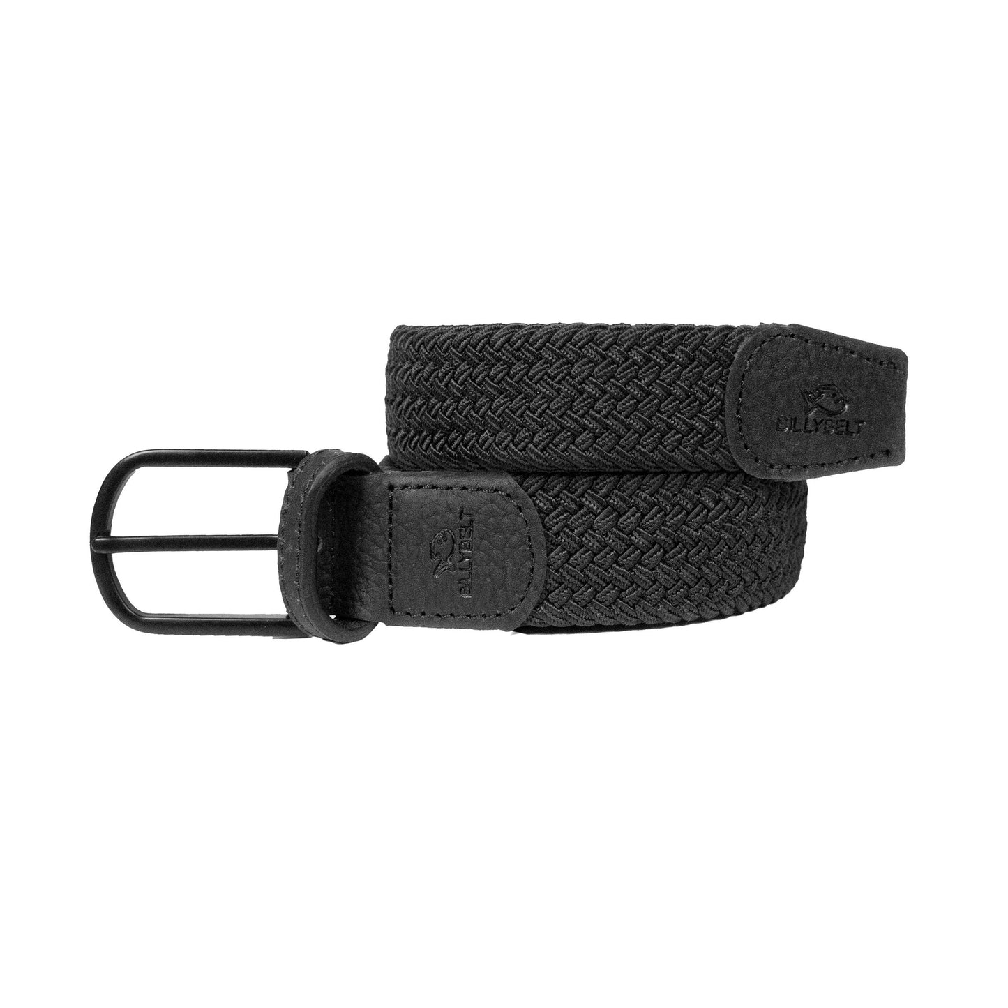 All Black Elastic Woven Belt: Size 2