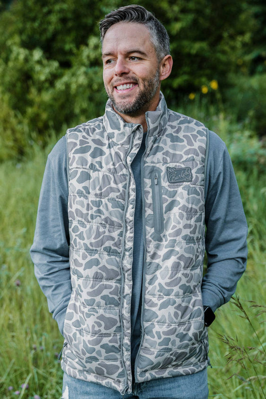 Puffer Vest - Classic Deer Camo: Large
