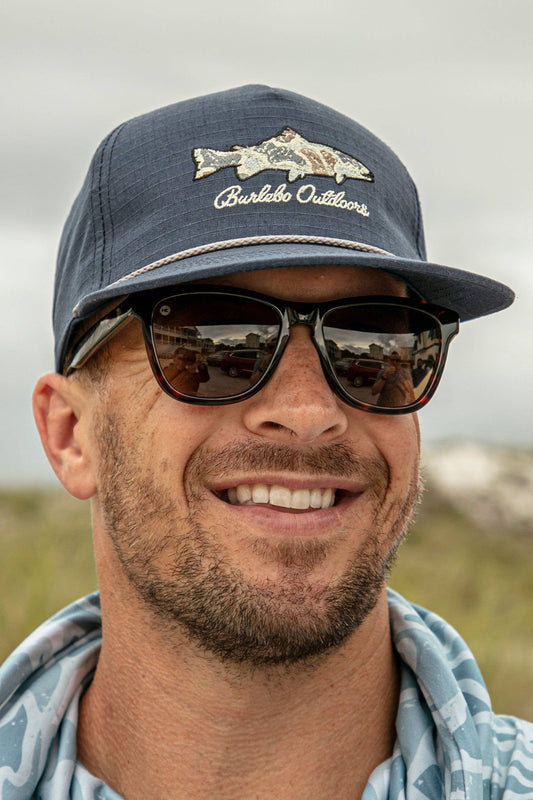 Cap - Navy Camo Fish