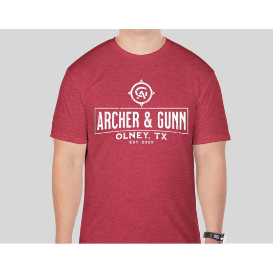 Archer & Gunn rustic heather red short sleeve Tee