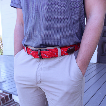 The Lamar Woven Elastic Stretch Belt: Small