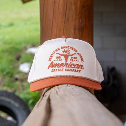 Certified Ranchers Association Hat: White/Khaki