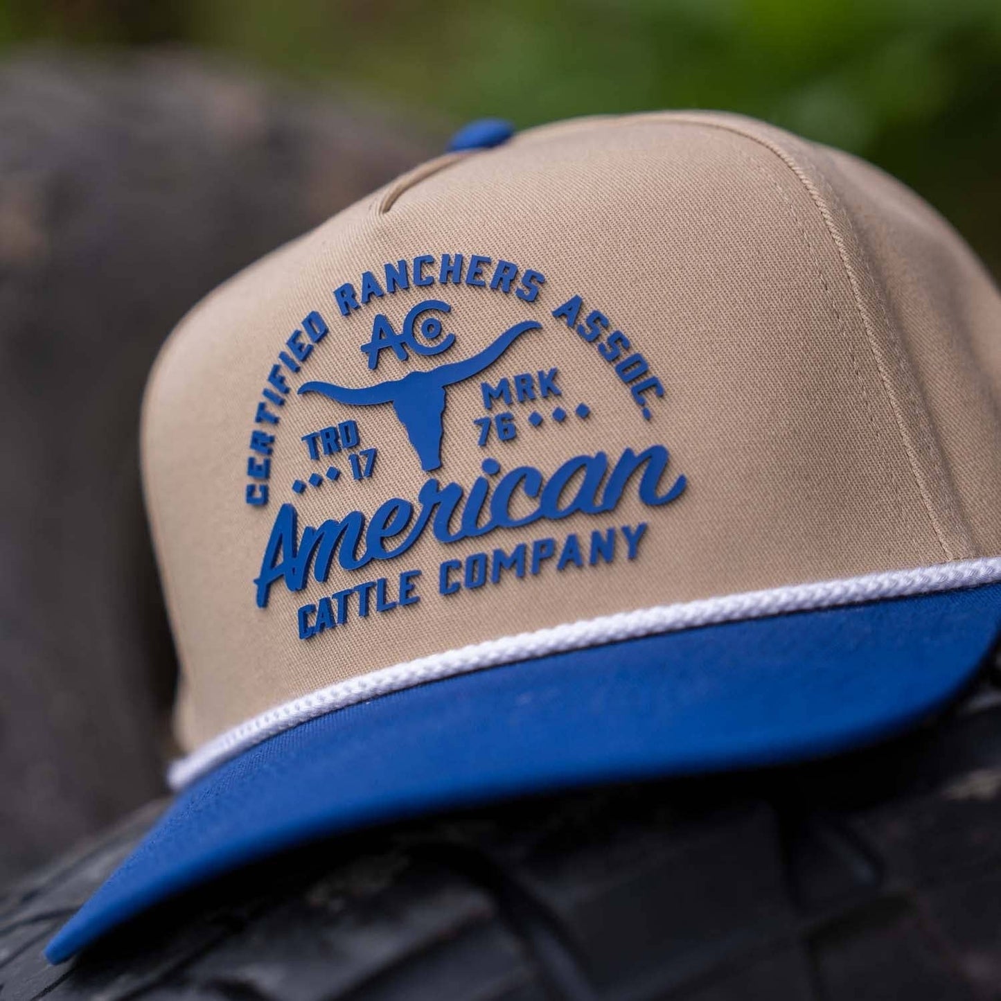 Certified Ranchers Association Hat: White/Khaki