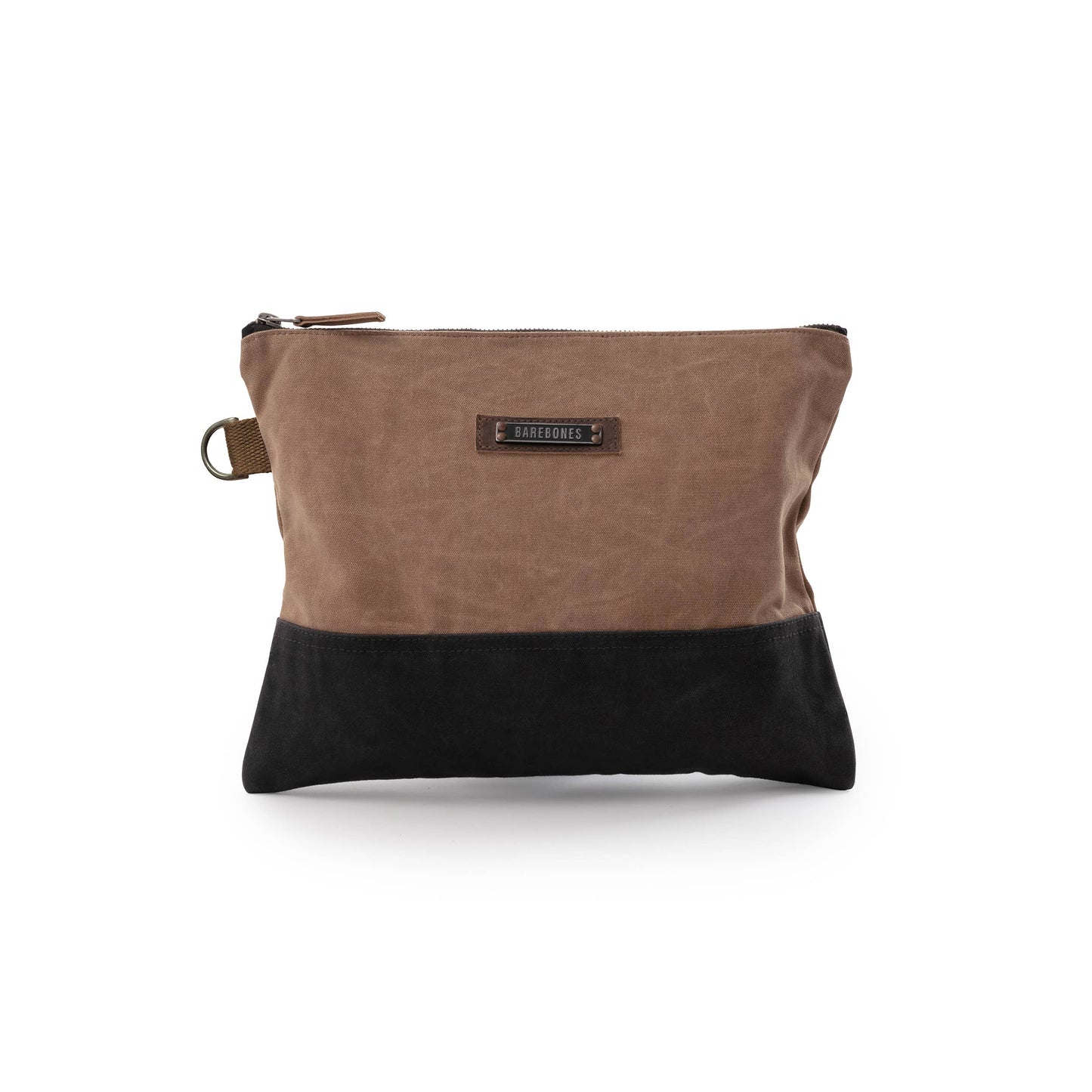 Neelum Zipper Pouch Bag -Waxed Canvas Bag: Large