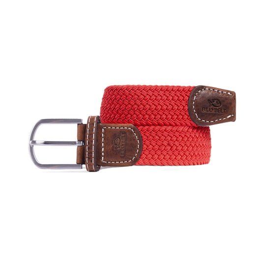 Carmine Red elastic woven belt   : Size 1