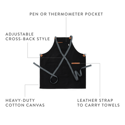 Chef Grilling Apron: Stone