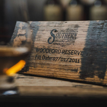 Cigar Holder and Coaster with Whiskey Tasting Glass