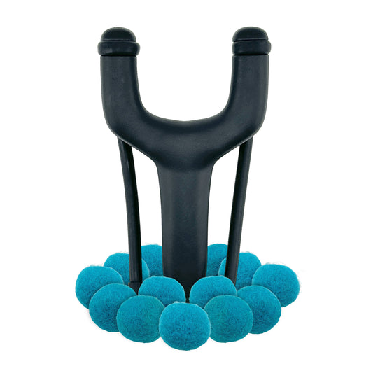 Black Trouble Maker Slingshot + Felt Ammo